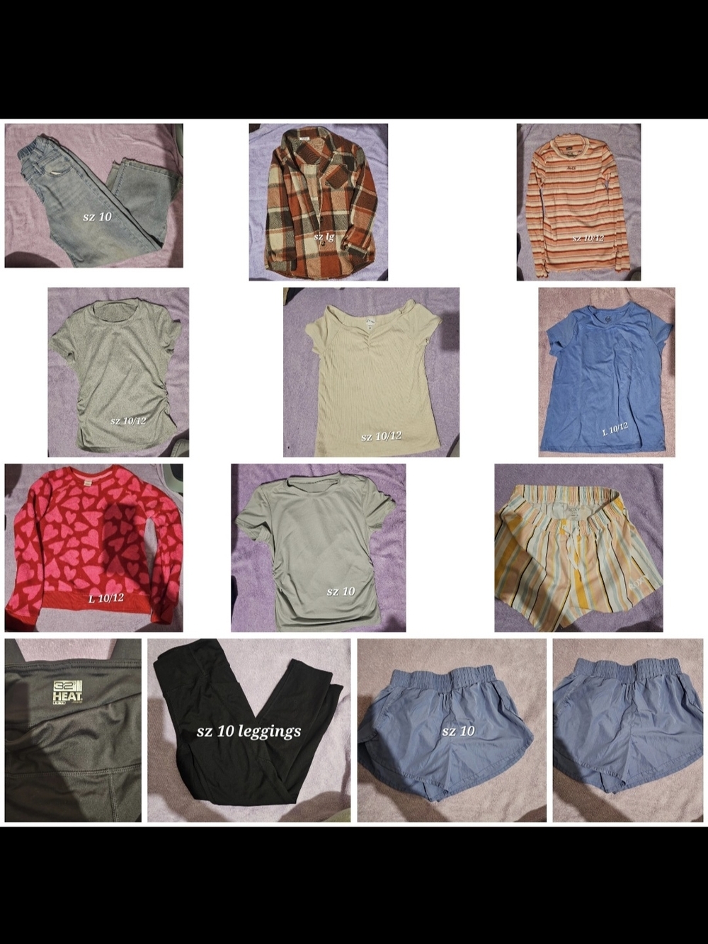 Mixed Girls Clothing Bundle - Multicolor Tops, Shorts & Leggings